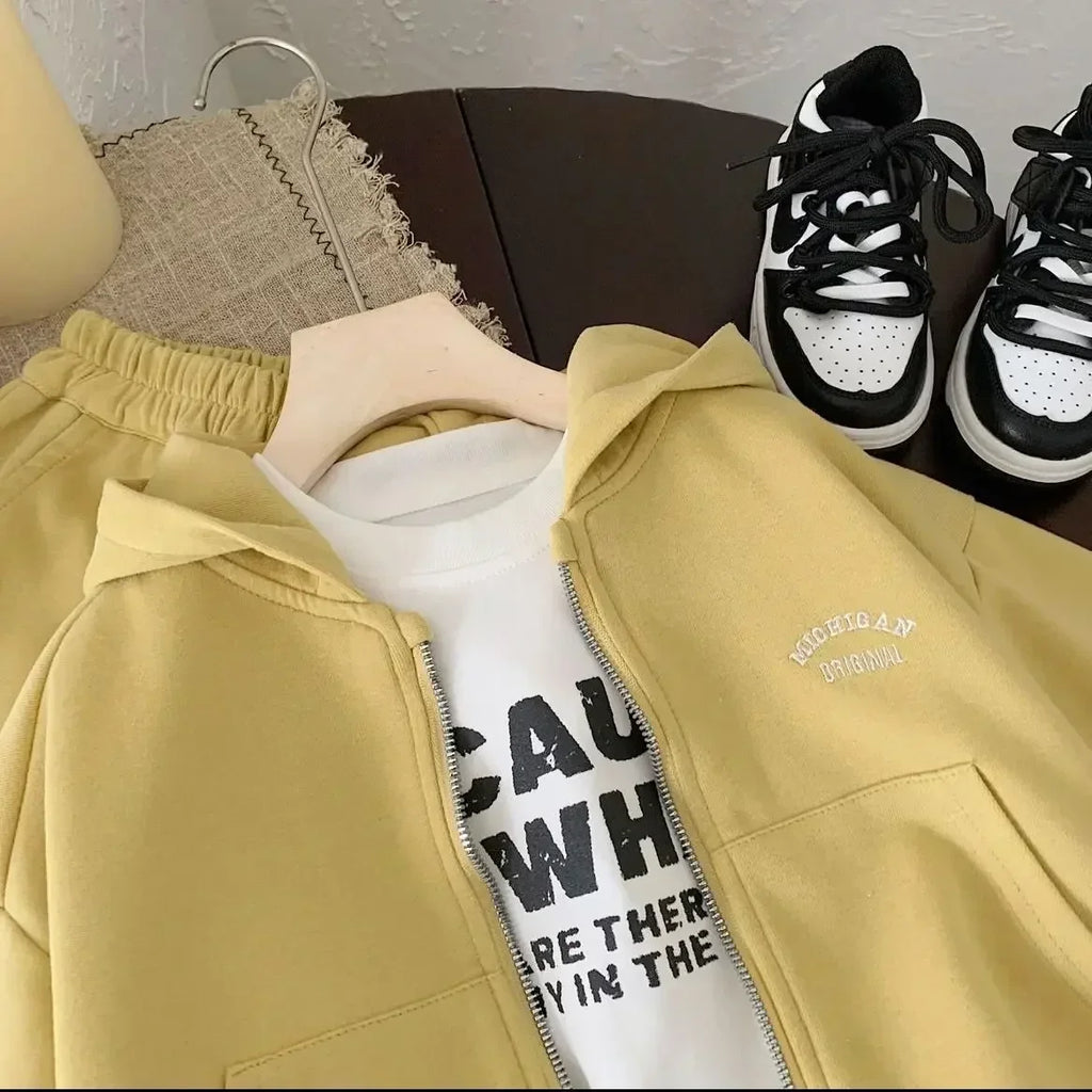 Kids Hooded Tracksuit Set