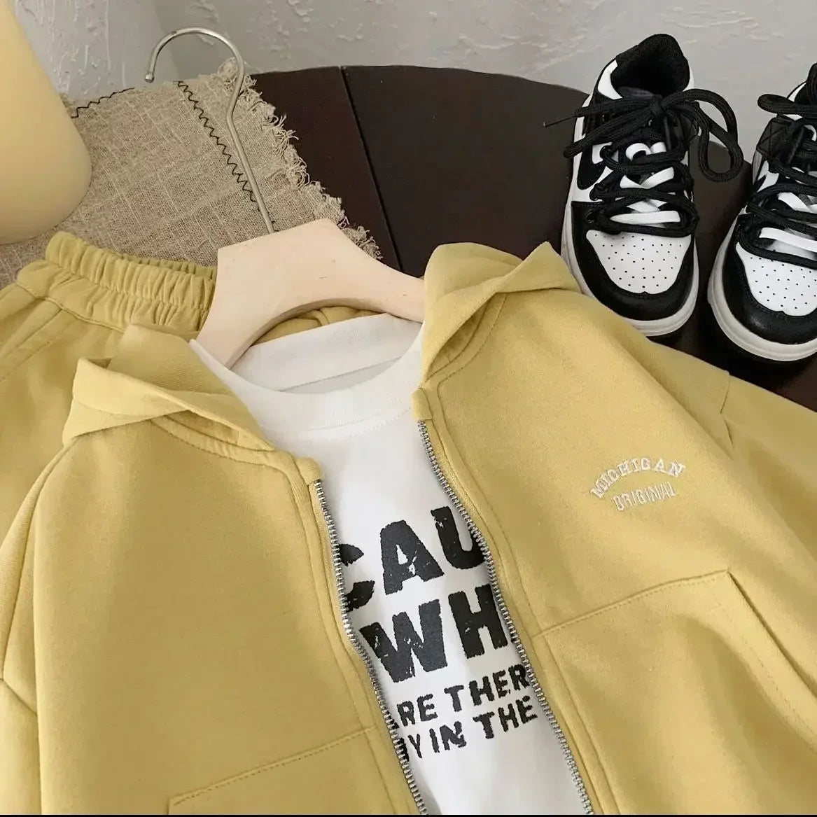 Kids Hooded Tracksuit Set