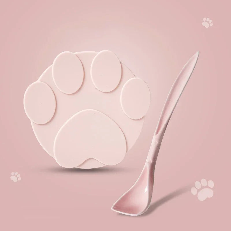 2-in-1 Silicone Pet Food Can Lid & Spoon