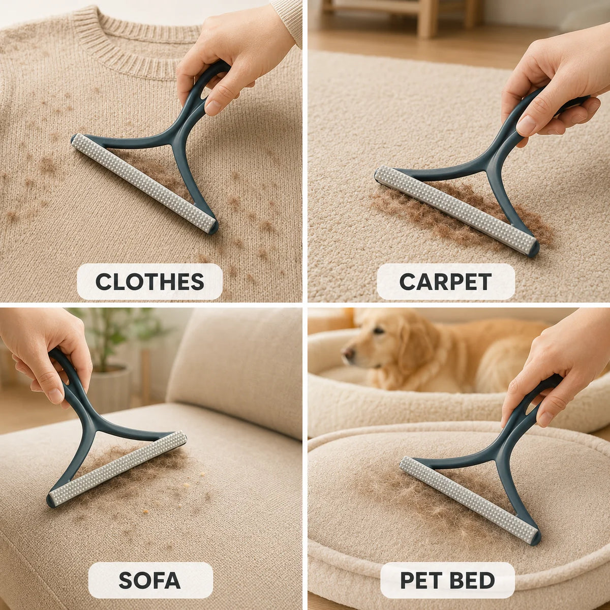 Double-Sided Pet Hair & Lint Remover