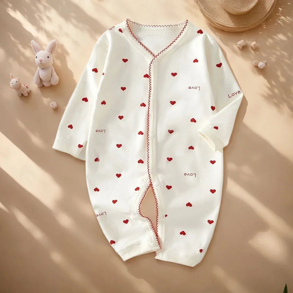 Baby Long-Sleeve Cotton Romper