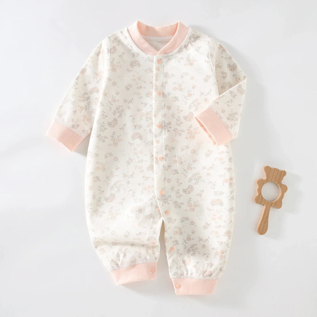 Baby Long-Sleeve Cotton Romper