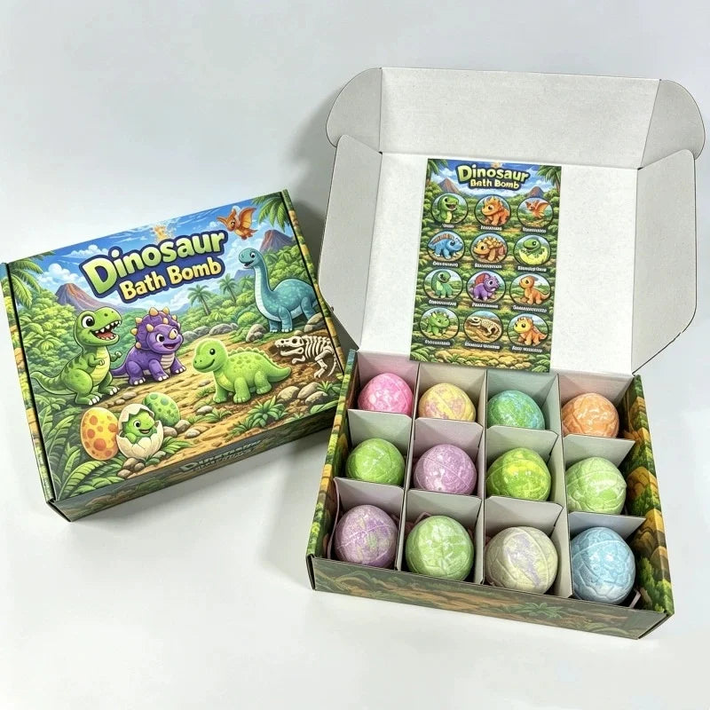 Dinosaur Surprise Bath Bomb Set – 12 Pack