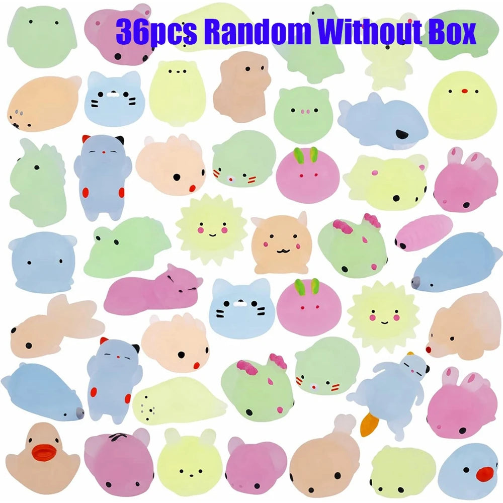 Kawaii Animal Mochi Squishy Set