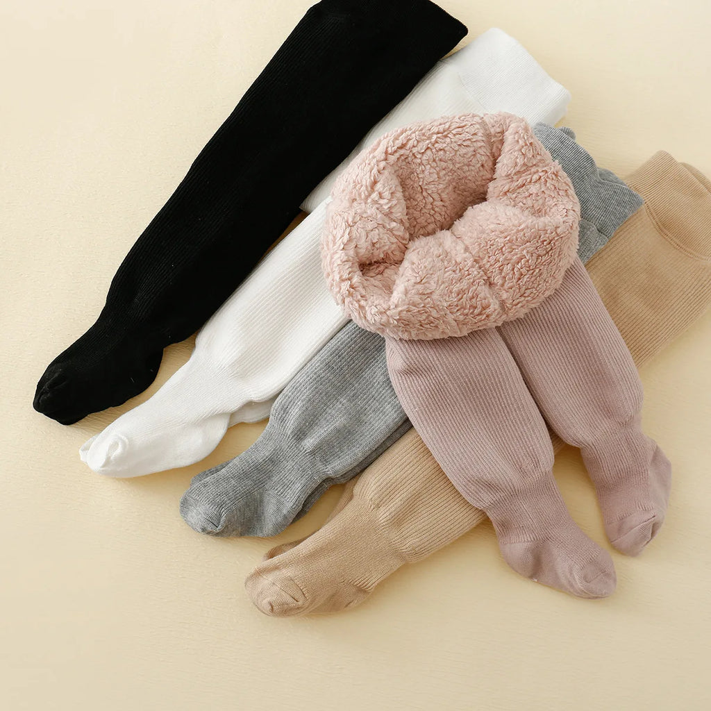 Baby Fleece-Lined Striped Tights