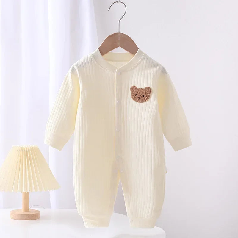 Baby Long-Sleeve Cotton Romper