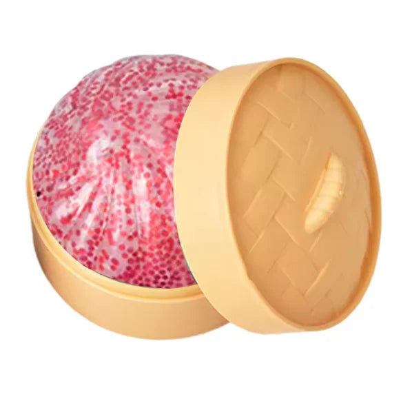Silicone Dumpling Squishy with Steamer Box