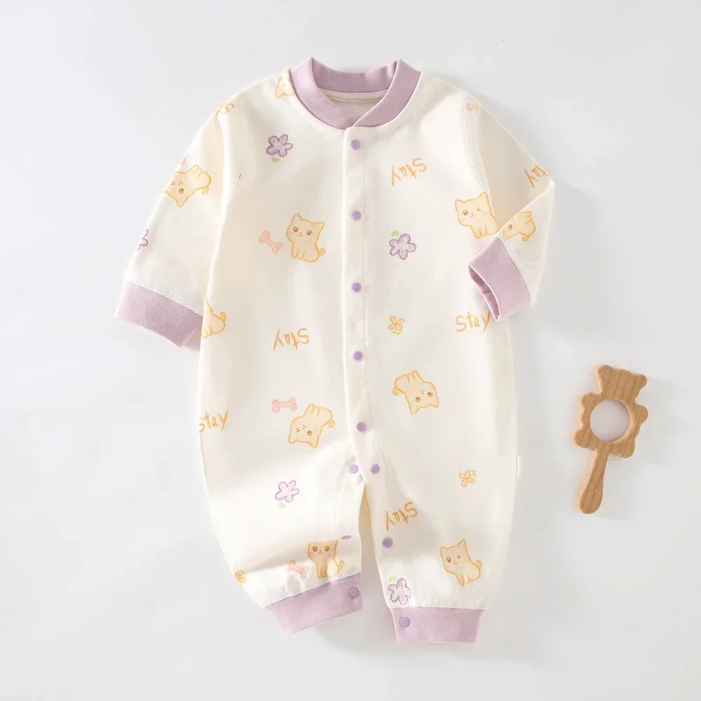 Baby Long-Sleeve Cotton Romper