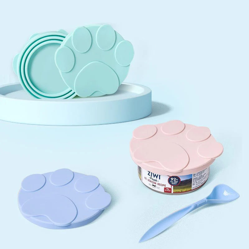 2-in-1 Silicone Pet Food Can Lid & Spoon