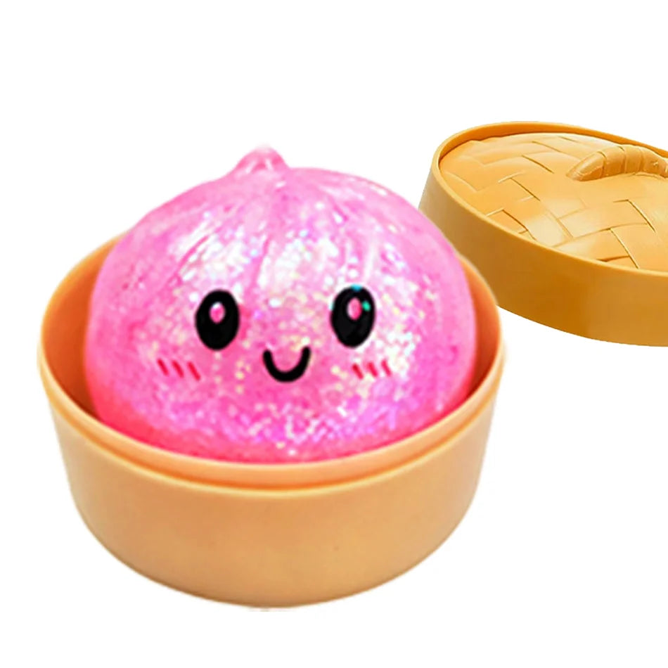 Glitter Dumpling Squishy Toy