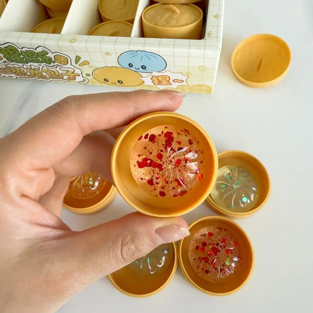 Mini Dumpling & Steamed Bun Squishy Set