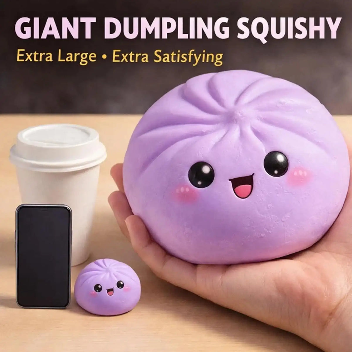 Soft Maltose Dumpling Squishy Toy