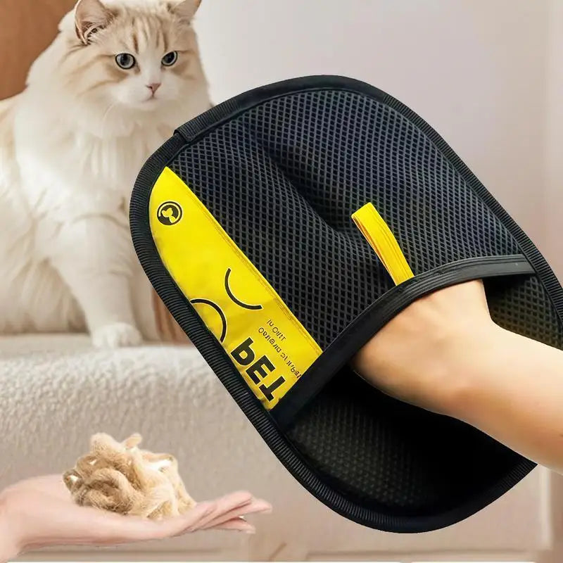 2-in-1 Pet Hair Removal Mitts for Cats & Dogs