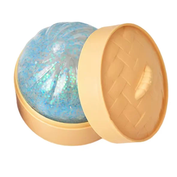 Silicone Dumpling Squishy with Steamer Box