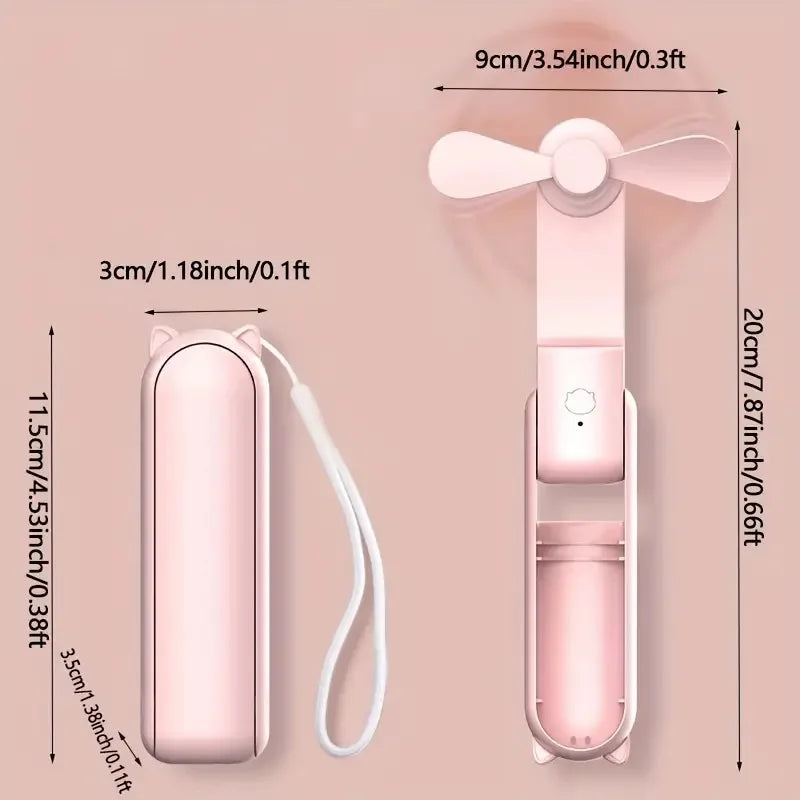 Portable USB Rechargeable Mini Fan