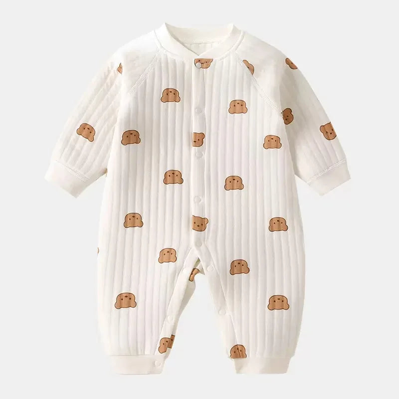 Baby Long-Sleeve Cotton Romper