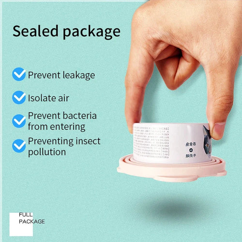 2-in-1 Silicone Pet Food Can Lid & Spoon