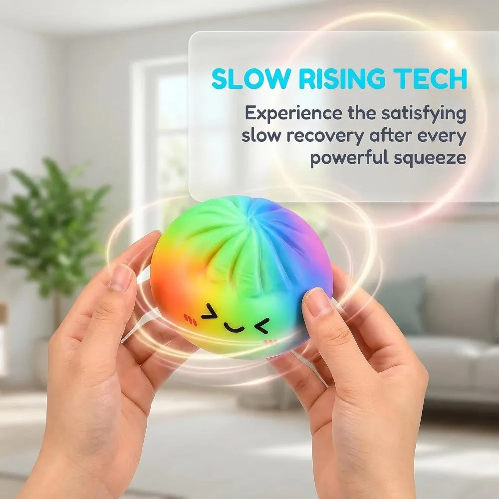 Rainbow Dumpling Squishy Toy