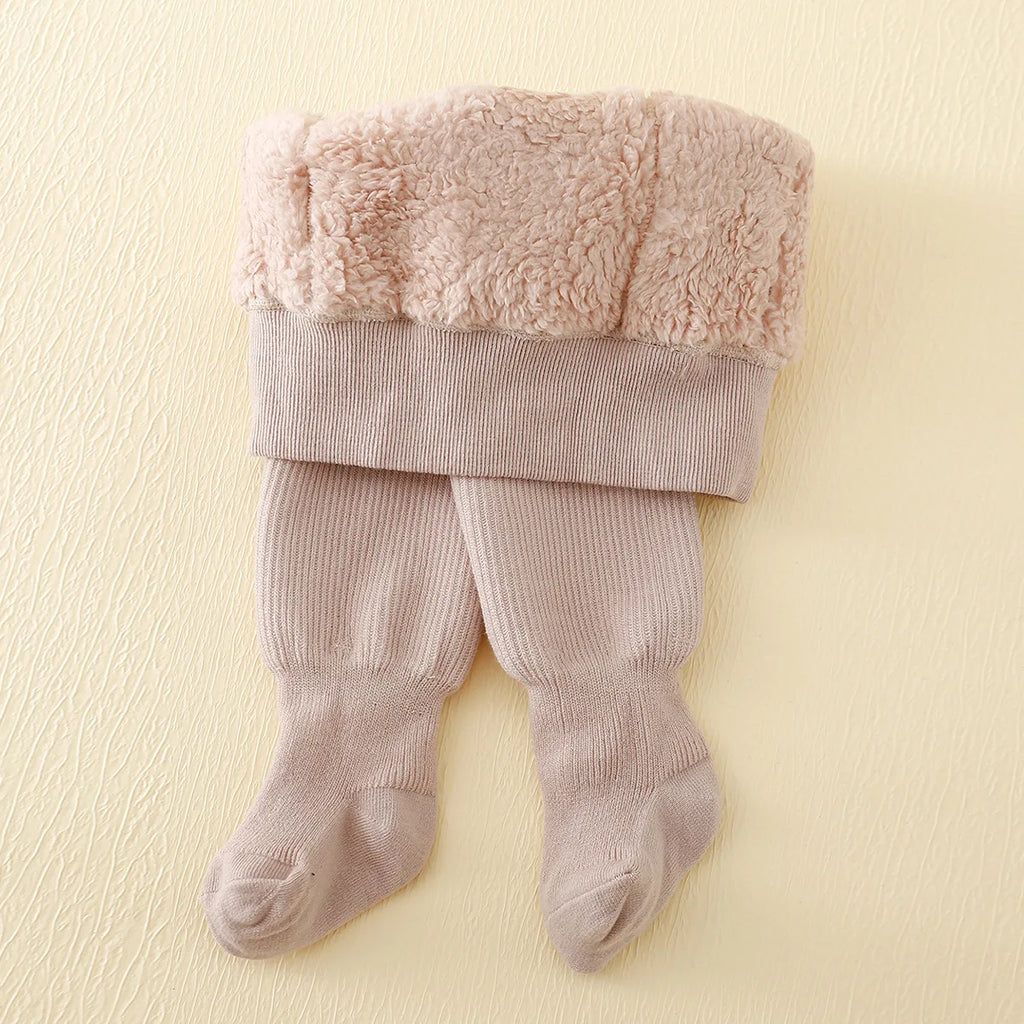Baby Fleece-Lined Striped Tights