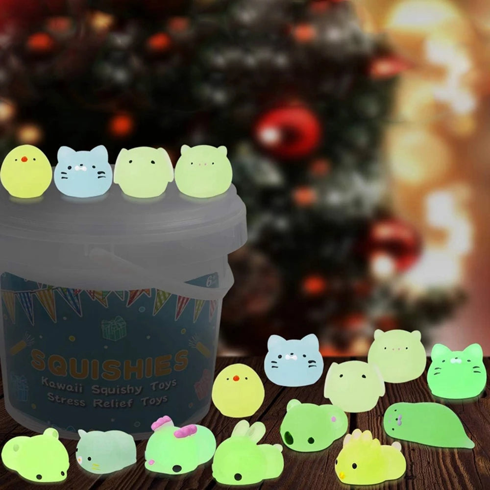 Kawaii Animal Mochi Squishy Set
