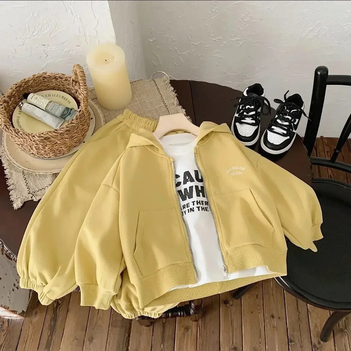 Kids Hooded Tracksuit Set