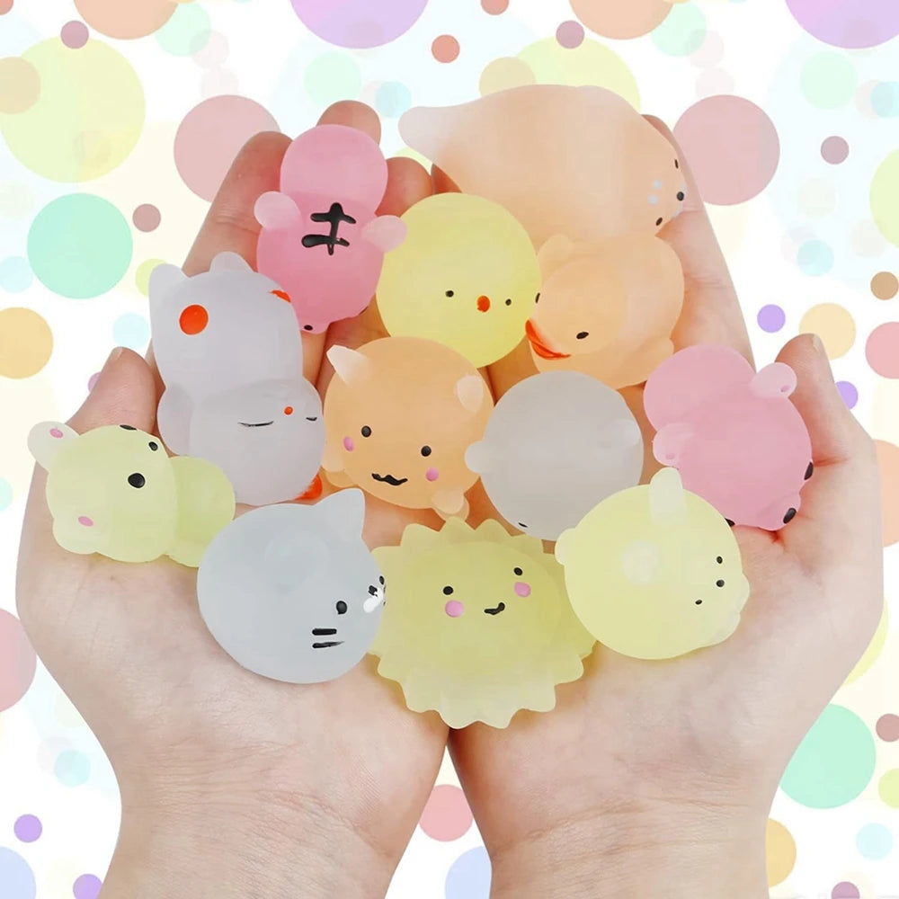Kawaii Animal Mochi Squishy Set