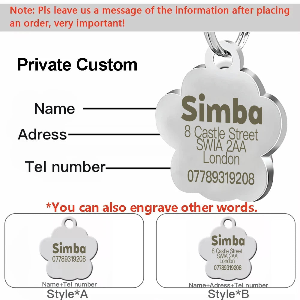 Personalized Pet ID Tag
