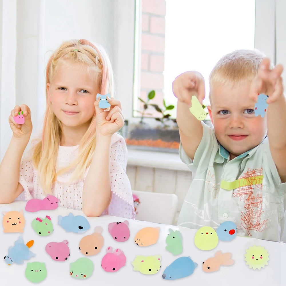 Kawaii Animal Mochi Squishy Set