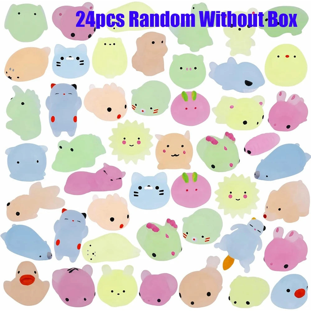 Kawaii Animal Mochi Squishy Set