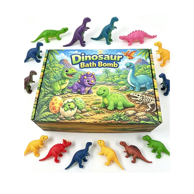 Dinosaur Surprise Bath Bomb Set – 12 Pack
