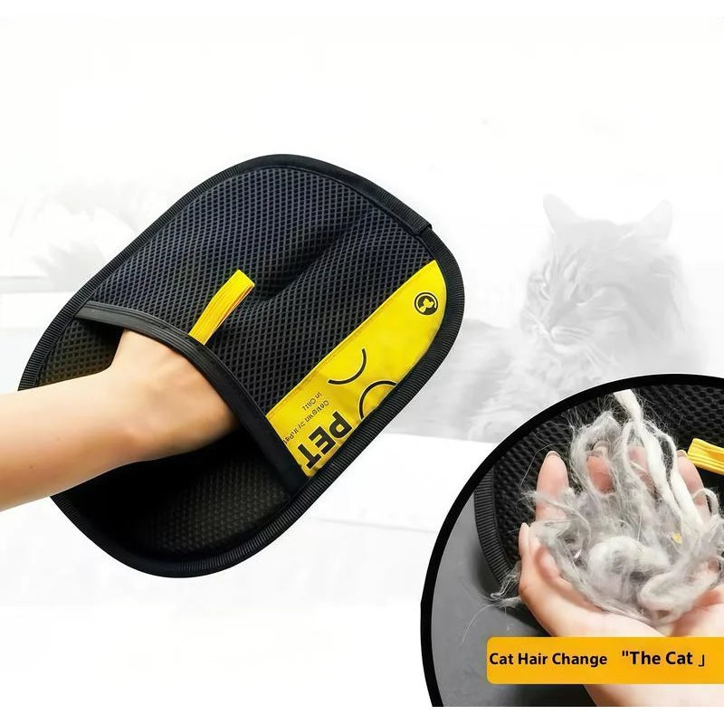2-in-1 Pet Hair Removal Mitts for Cats & Dogs