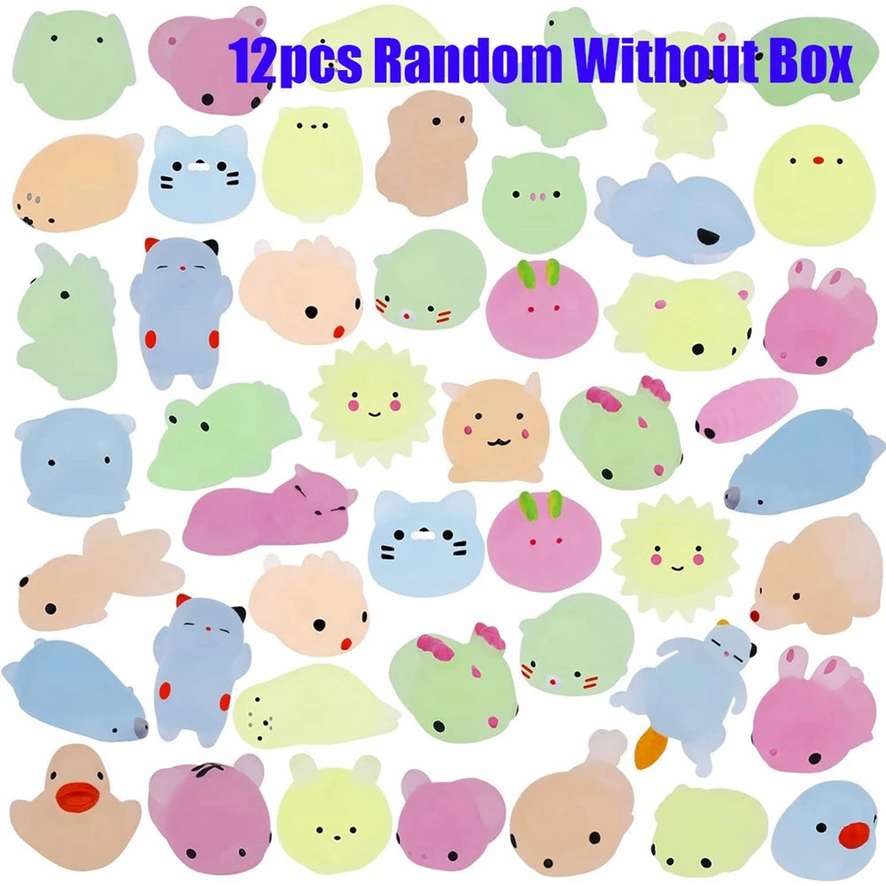 Kawaii Animal Mochi Squishy Set