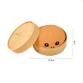 Silicone Dumpling Squishy with Steamer Box