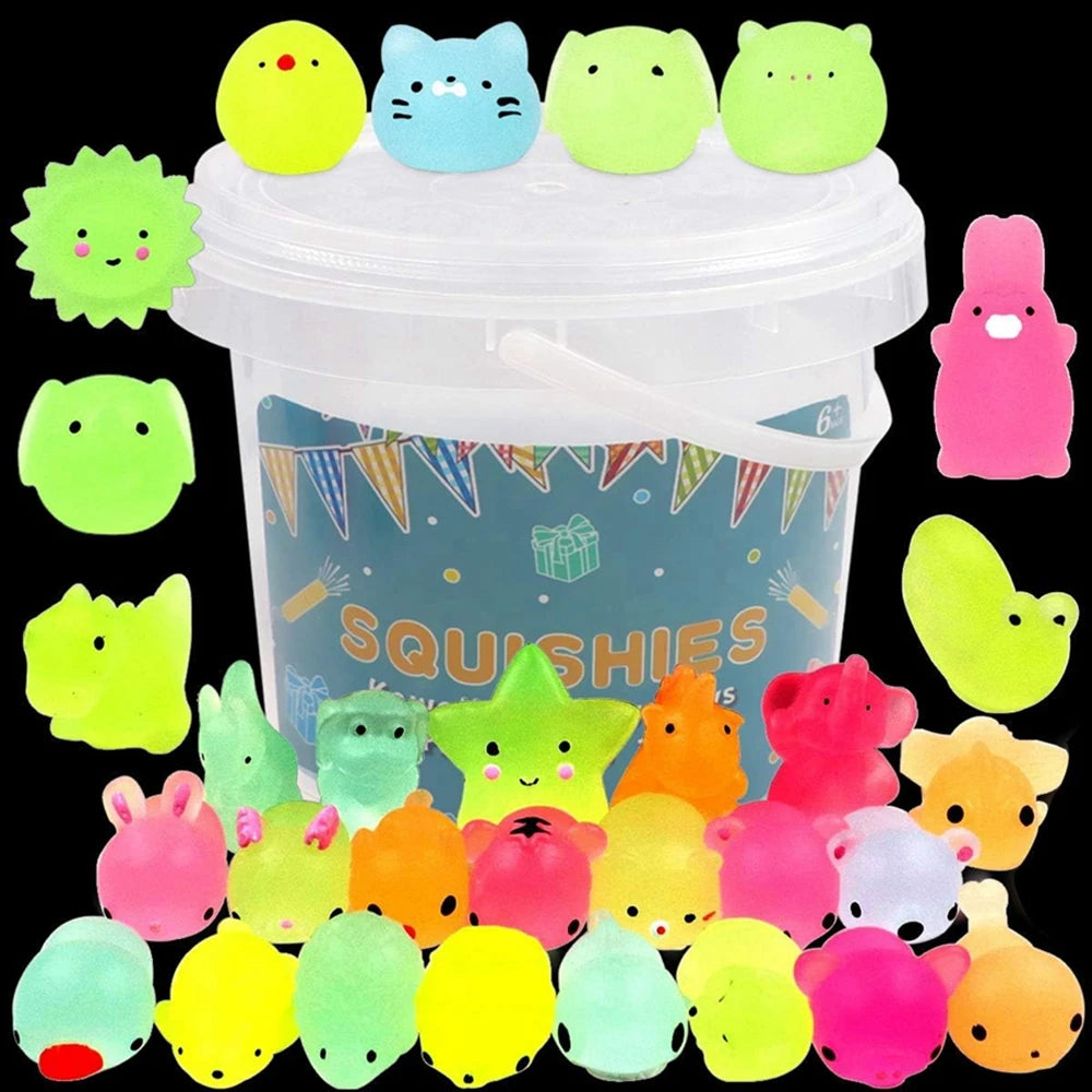 Kawaii Animal Mochi Squishy Set